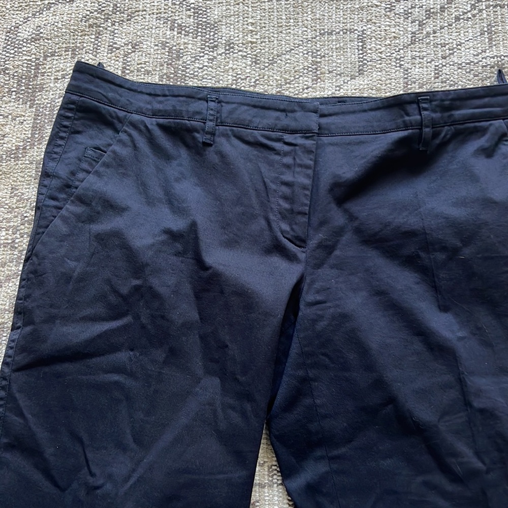 Prada Women's Dark Blue Bermudas - Picture 2 of 5